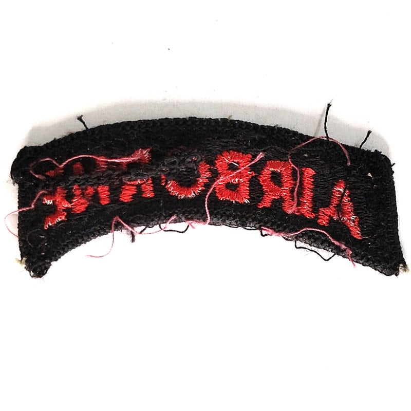 US Army Special Operations Airborne Tab Patch Red on Black 2‑1/2" × 1" Sew‑On
