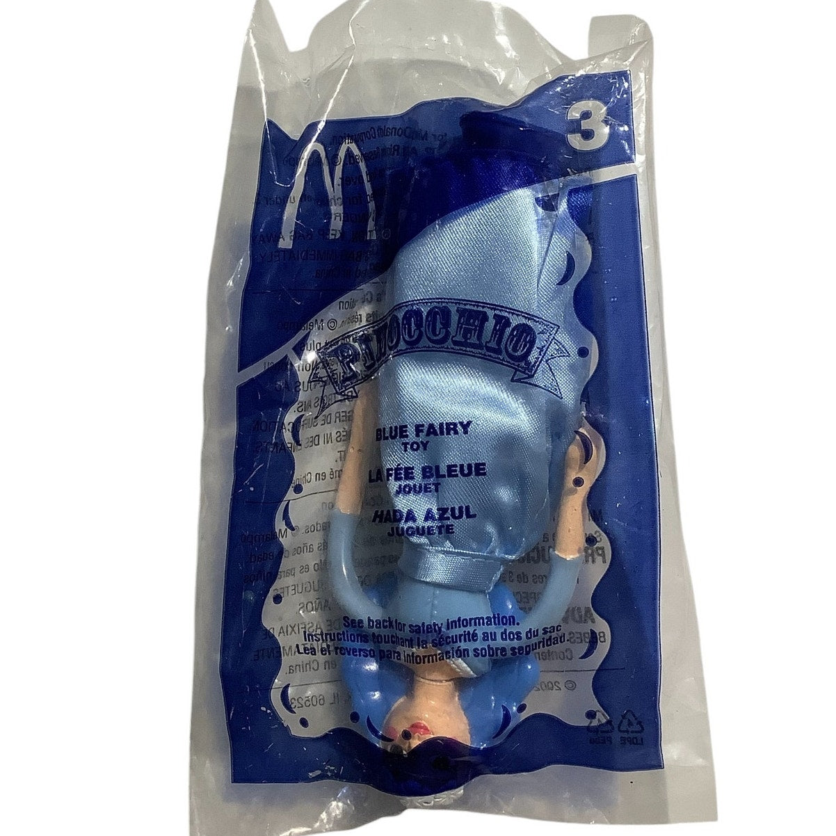 Disney's Pinocchio - Blue Fairy Collectible Figure, McDonald's 2002 Premium, NIP