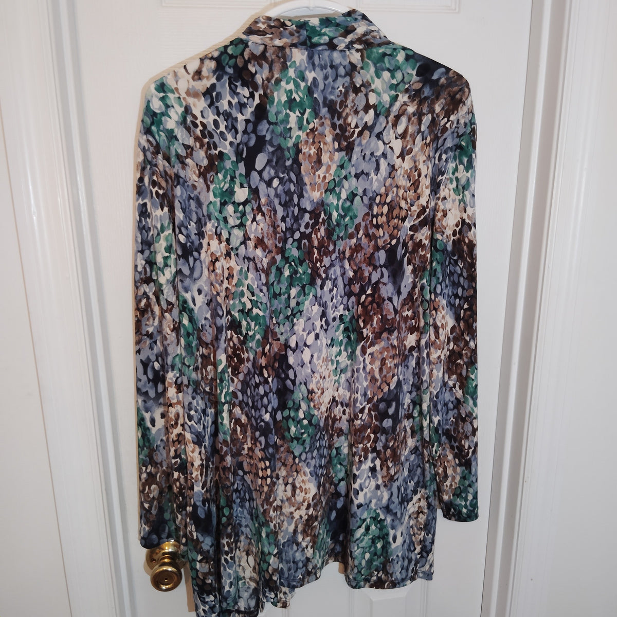 Anthony Richards Mosaic Abstract Twin Set Women’s XL Cardigan & Tank Estate