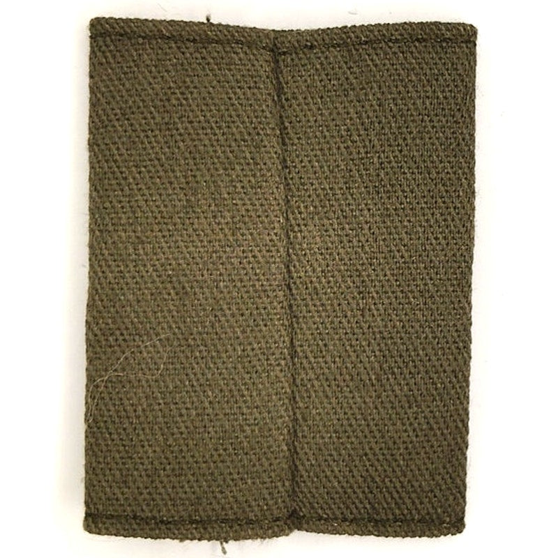 US Army Specialist E‑4 Subdued OD Green Rank Patch 2" × 1‑5/8" Sew‑On