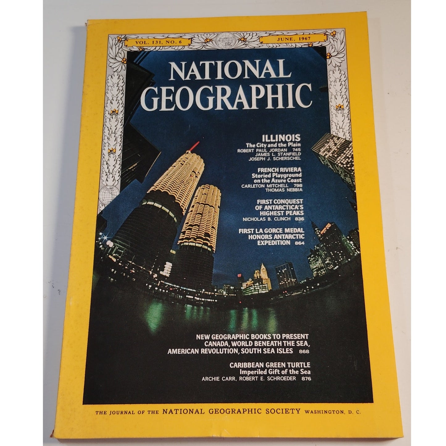 National Geographic June 1967 | Antarctica, French Riviera & Green Turtles