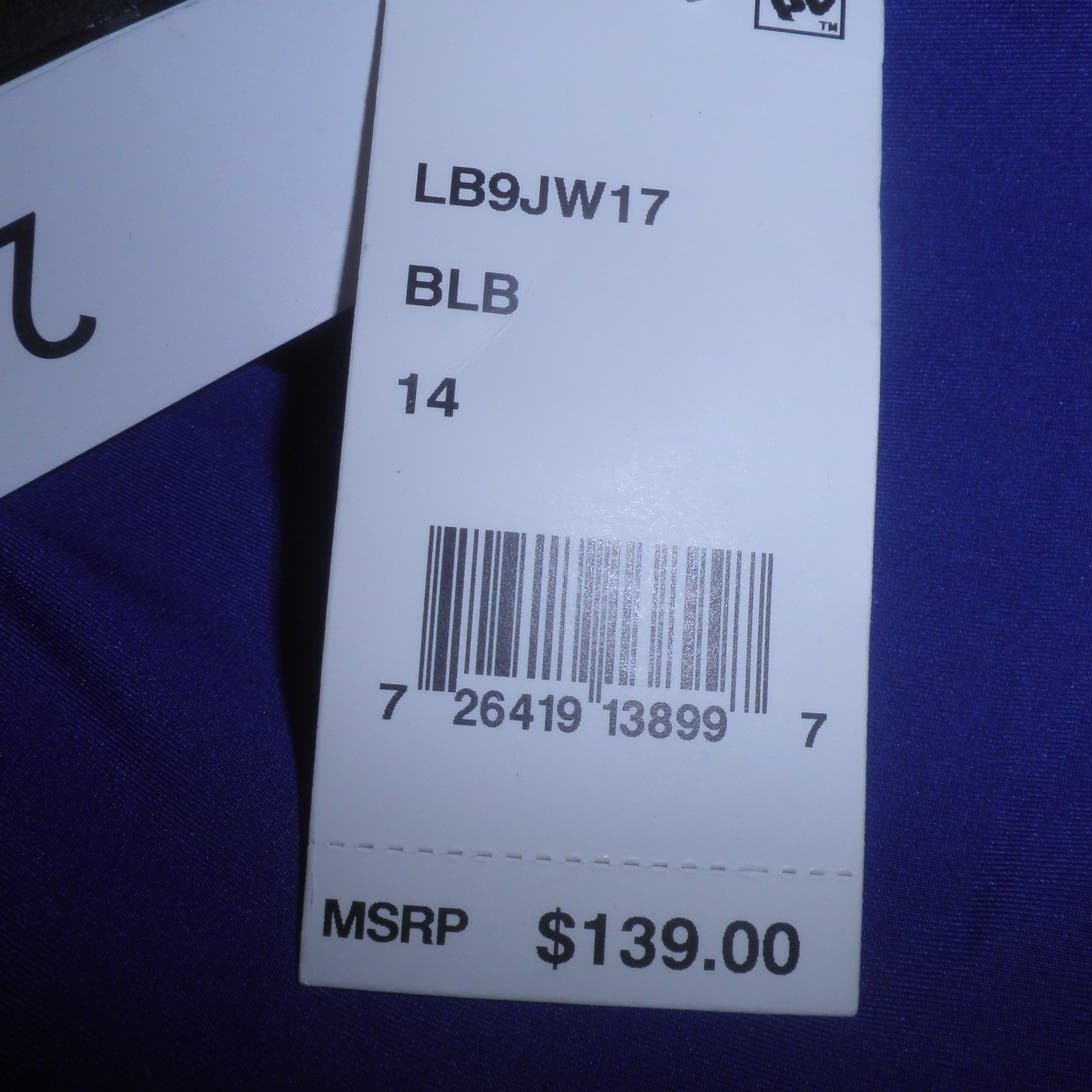 Women's Swimsuit, Blueberry, Get to The Point, Plunge Mio One-Piece, V-Front, 14