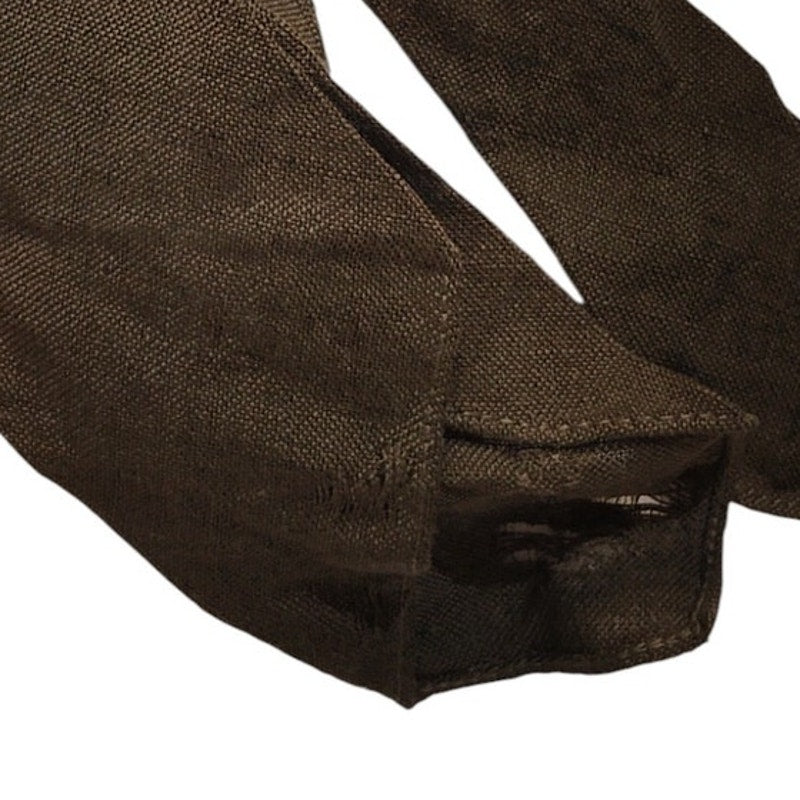 WWII-Era U.S. Army Enlisted Wool Necktie Olive Drab Coarse Weave Unfinished Ends