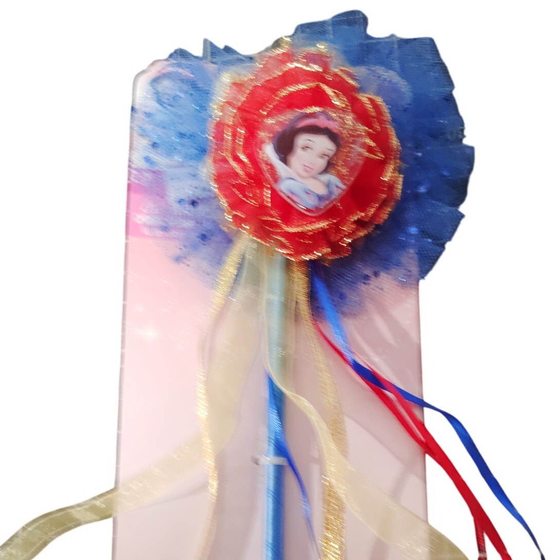 Snow White Princess Wand 17" Red Royal Blue Baguette Costume Accessory