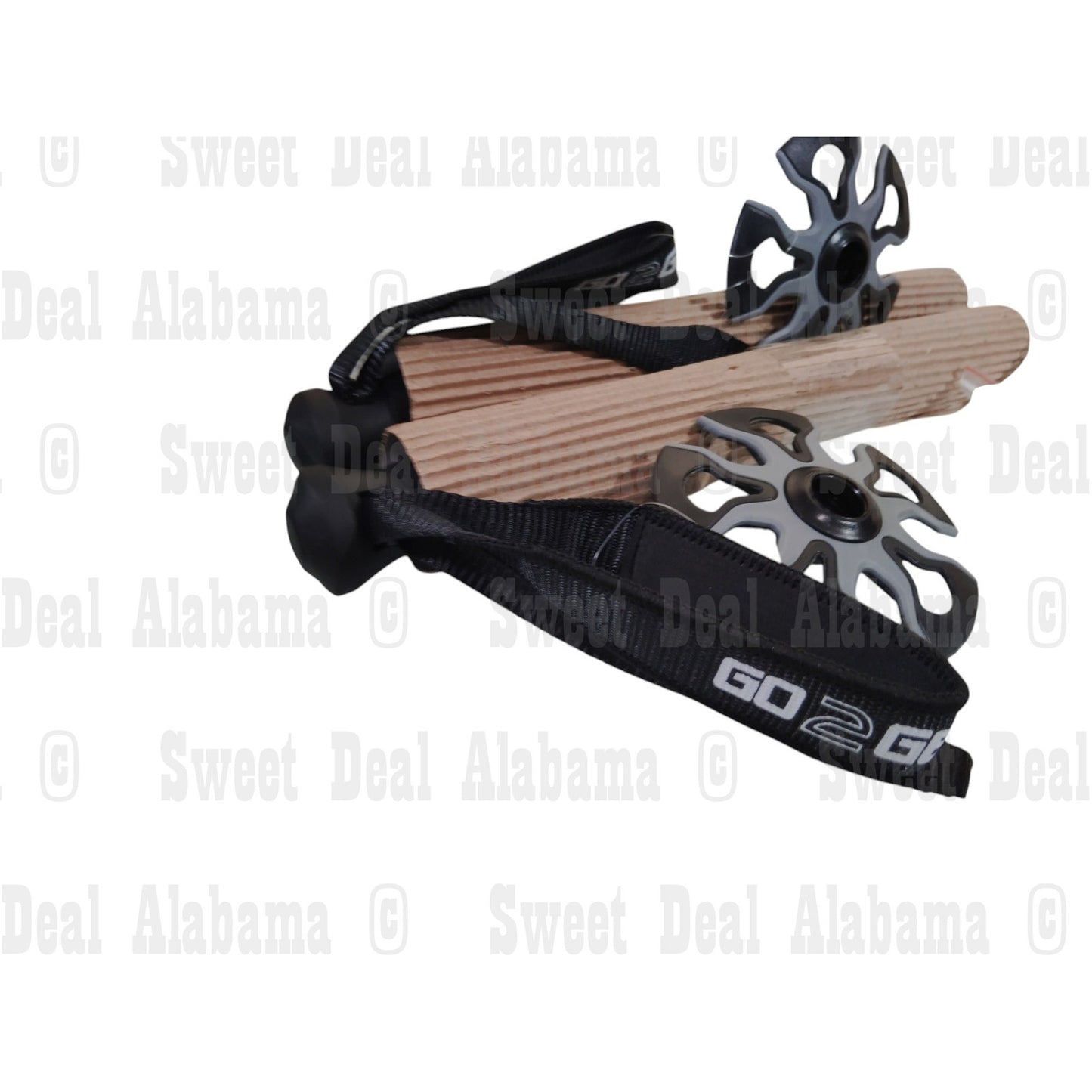 G2 23" Mountain Terrain Snowshoes Set with Trekking Poles & Tote Bag – Grey