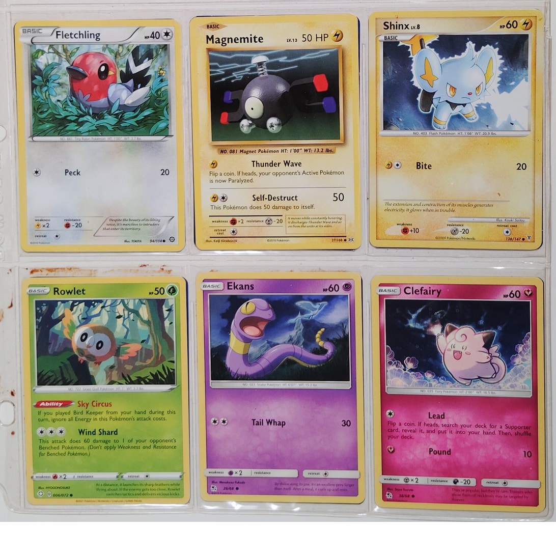18 Random Pokémon Cards Pictured, Actual Photos Provided