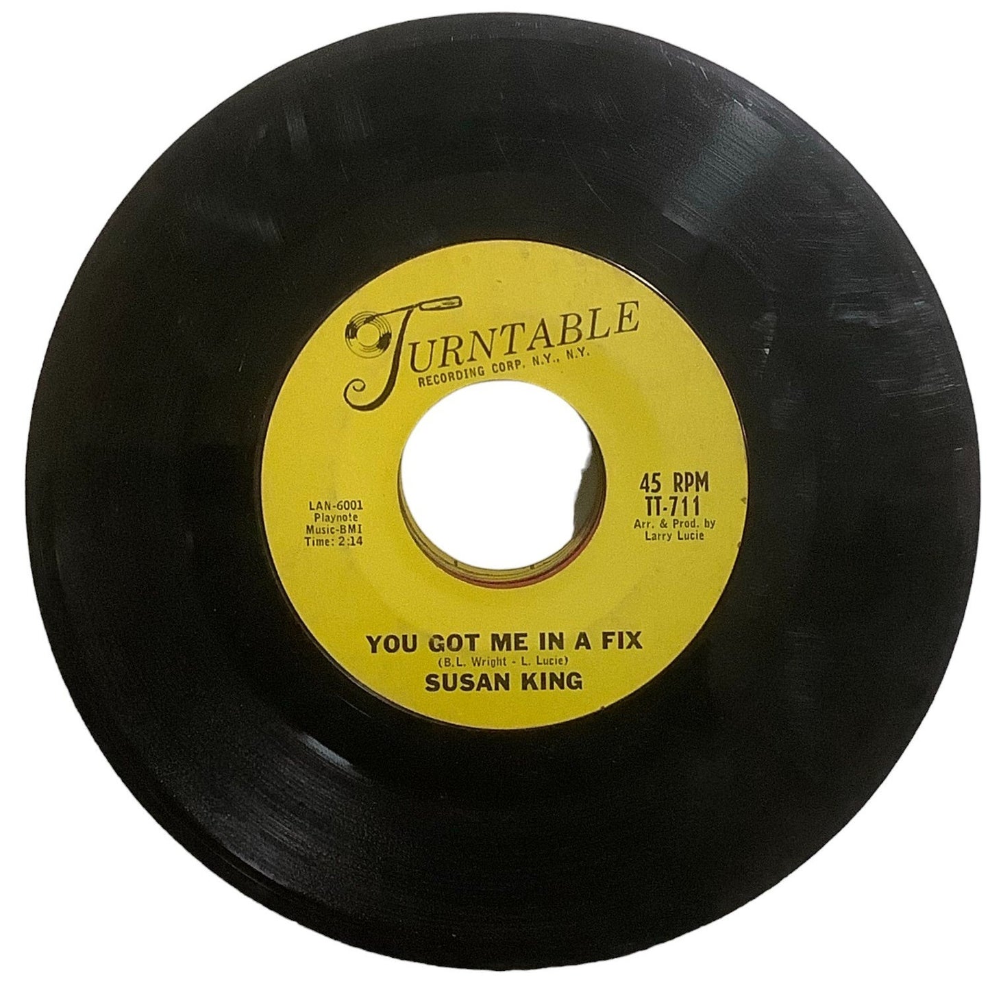 Susan King – Drum Rhythm / You Got Me In A Fix, 1965 Turntable Records No.TT-711