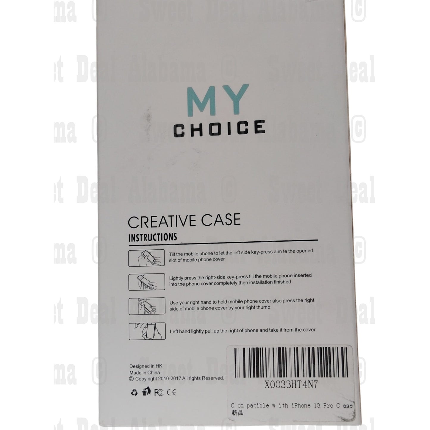 My Choice Case For iPhone 13 Pro, Transparent Clear