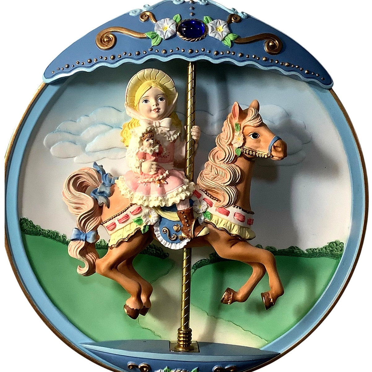 Carousel Daydreams "Hold Onto Your Dreams" 8" Plate, BradEx No. 84-810-176.4