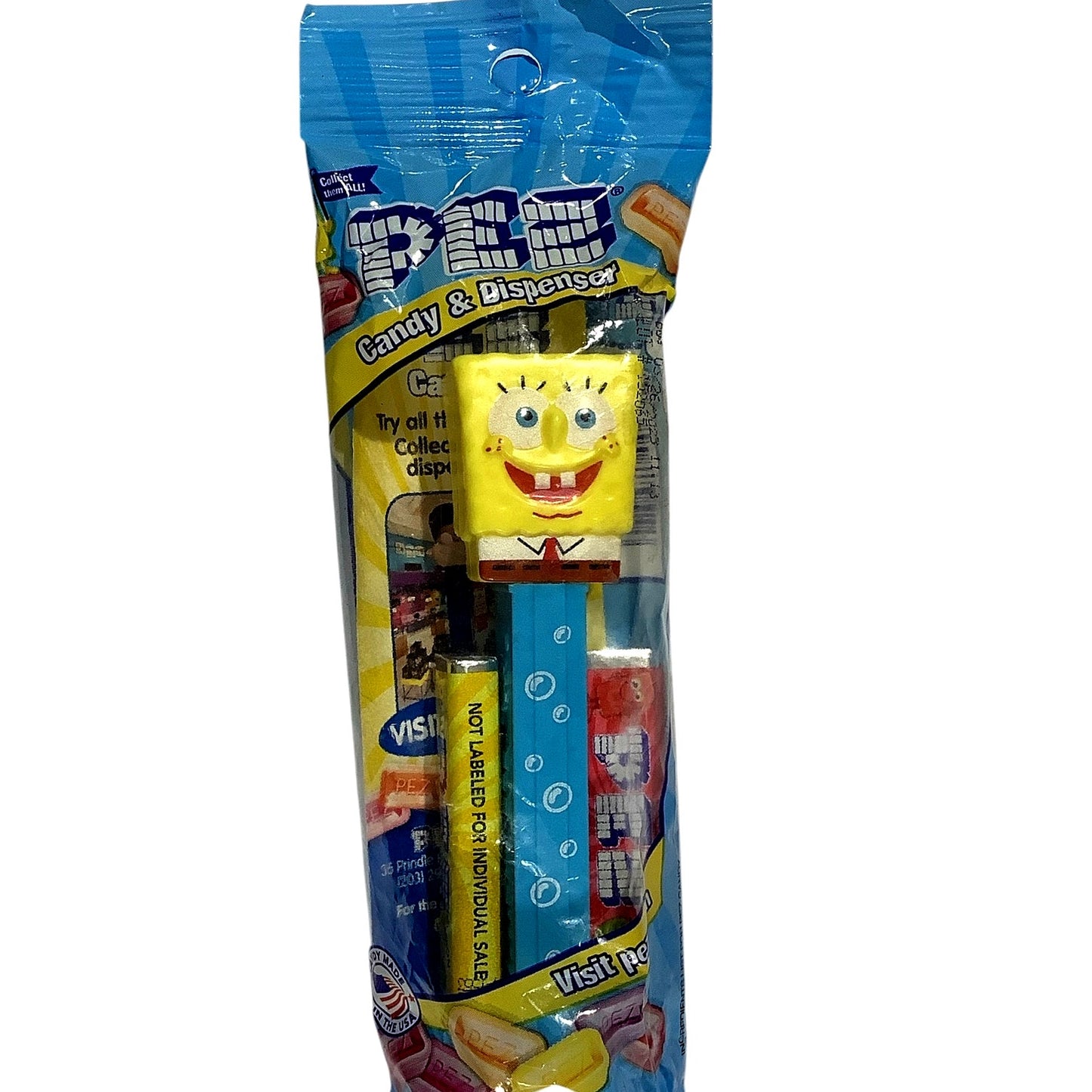 SpongeBob SquarePants (Bubbles) (Retired) Pez Candy Dispenser Sealed NIP Product