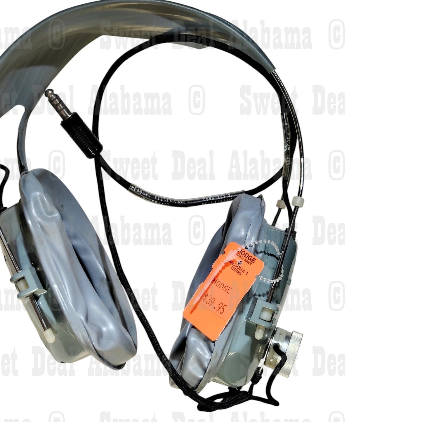 1973 H-158/AIC Military Headset – Strocom 10118, Vietnam-Era, USGI Surplus