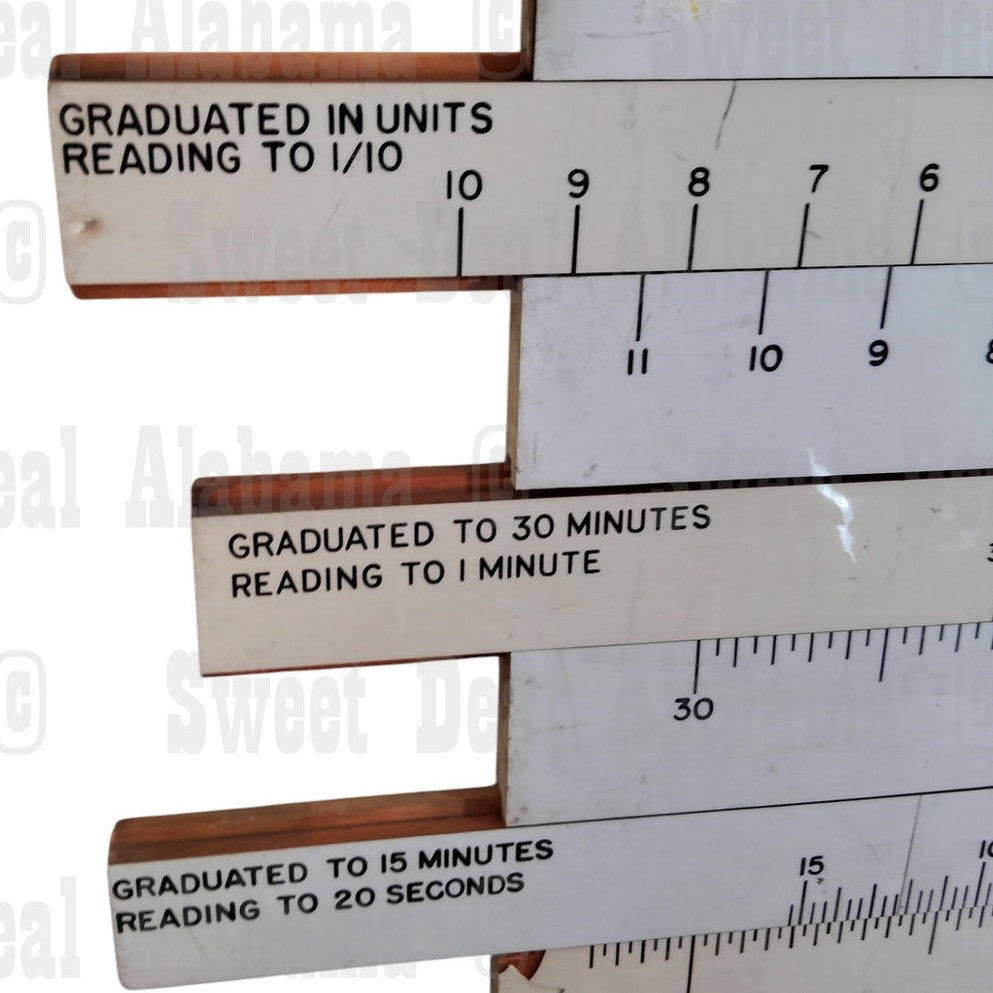 Military Vernier Training – 48"x23" Survey/Artillery Instruction, WWII-Era Style