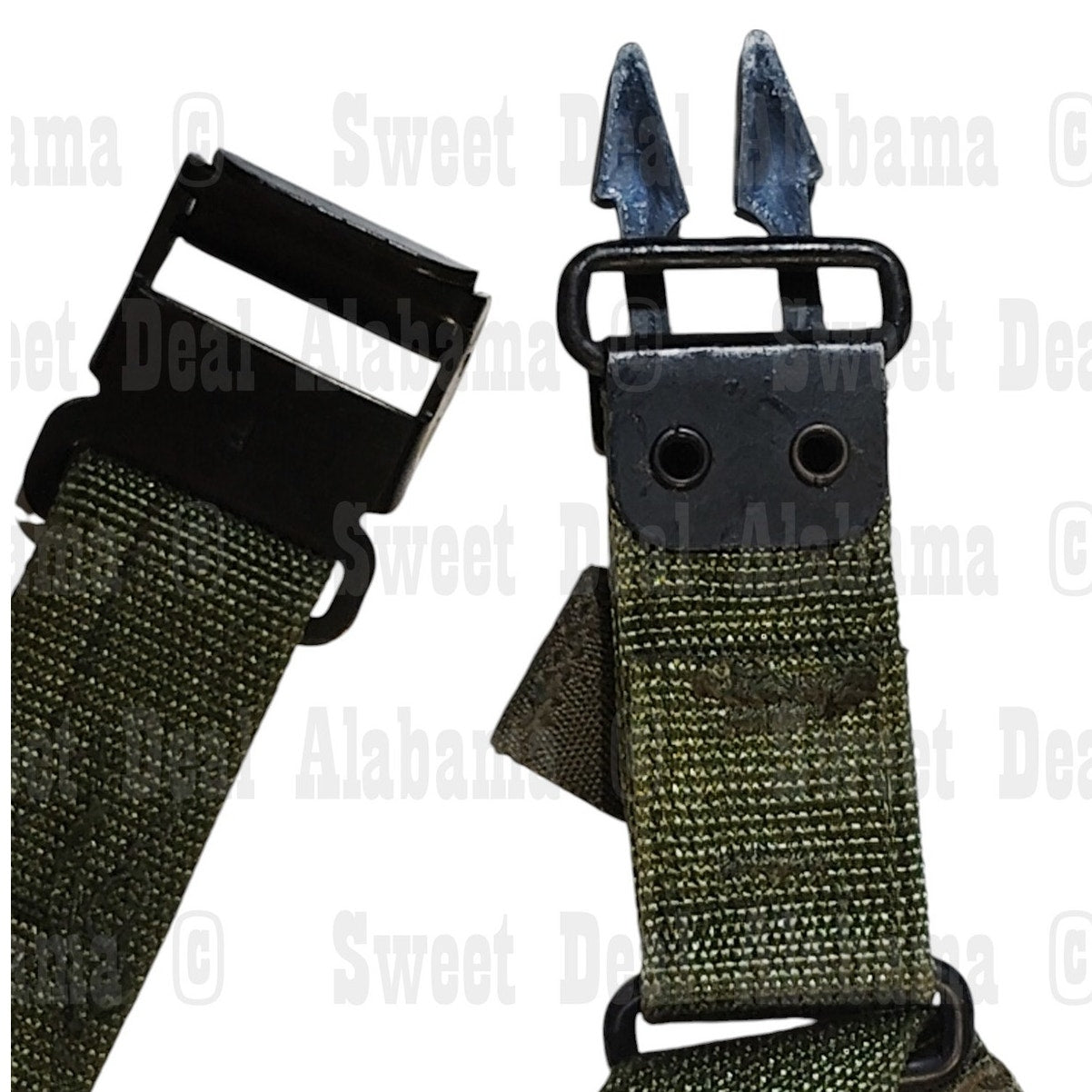 24" OD Webbing Strap – 1" Wide, Multi-Fastener, Military Style Utility Tie-Down