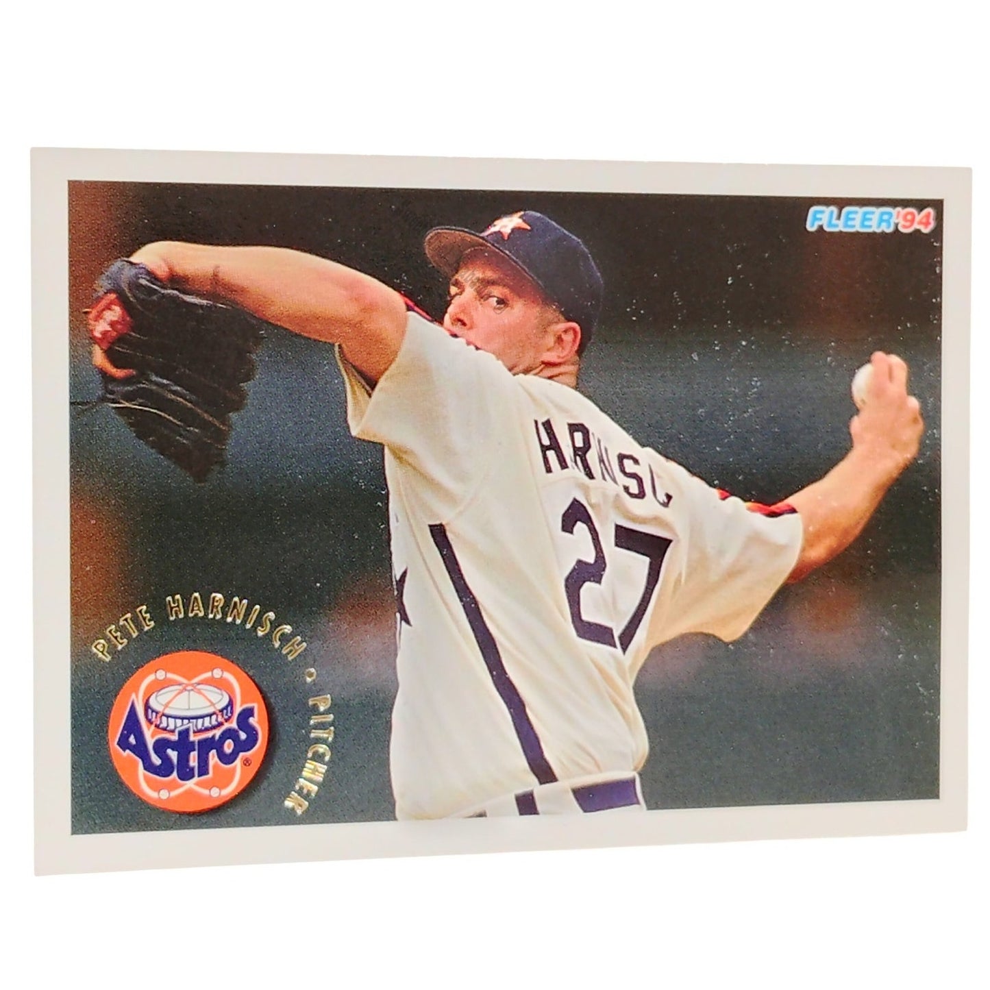 Pete Harnisch, Houston Astros, #492, 1994 Fleer Baseball Collector's Card