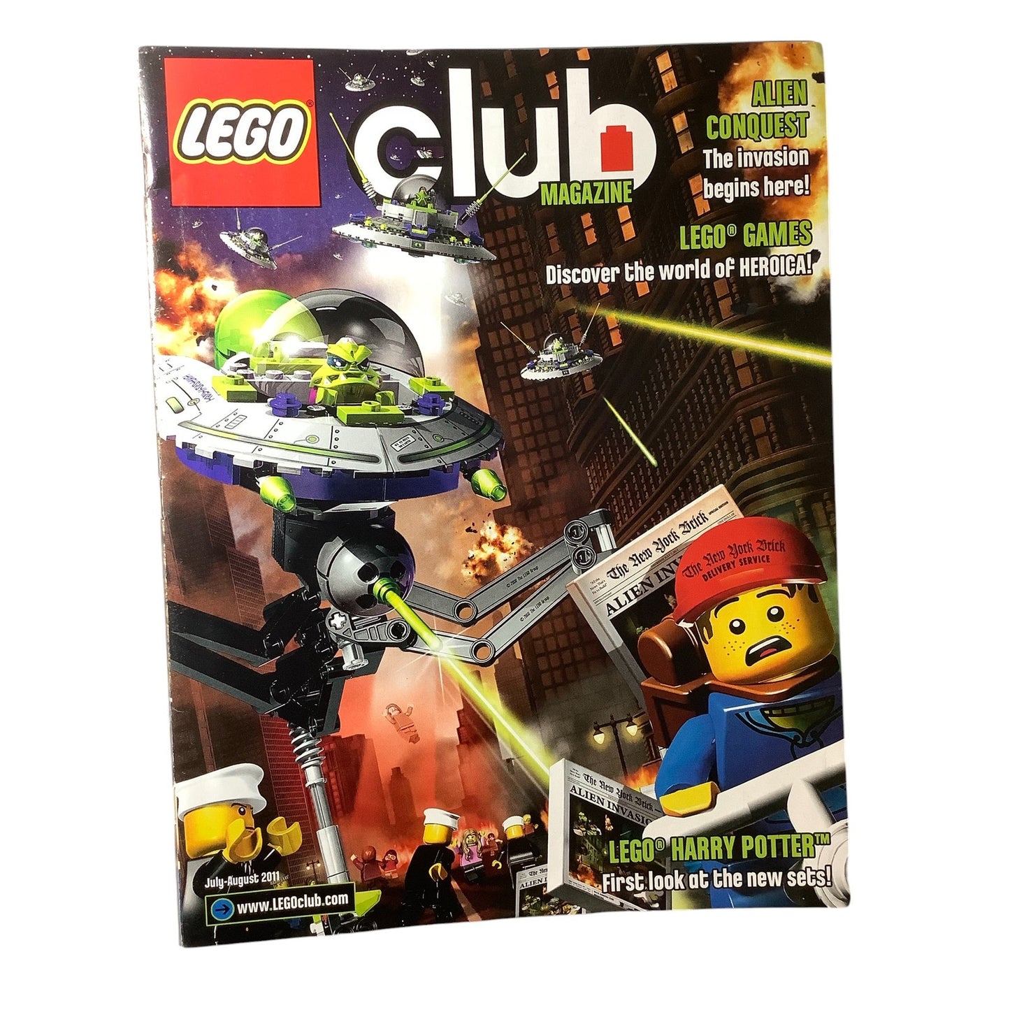 5 x Back Issues Lego Club Magazines, 5 issues from 2010-2015 Pictured