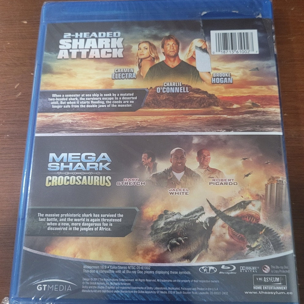Mega Shark vs Crocosaurus + 2-Headed Shark Attack Blu-ray Double Feature 2011