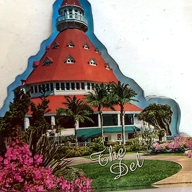Hotel del Coronado Die‑Cut Acrylic Magnet The Del Victorian Tower 2‑1/2"