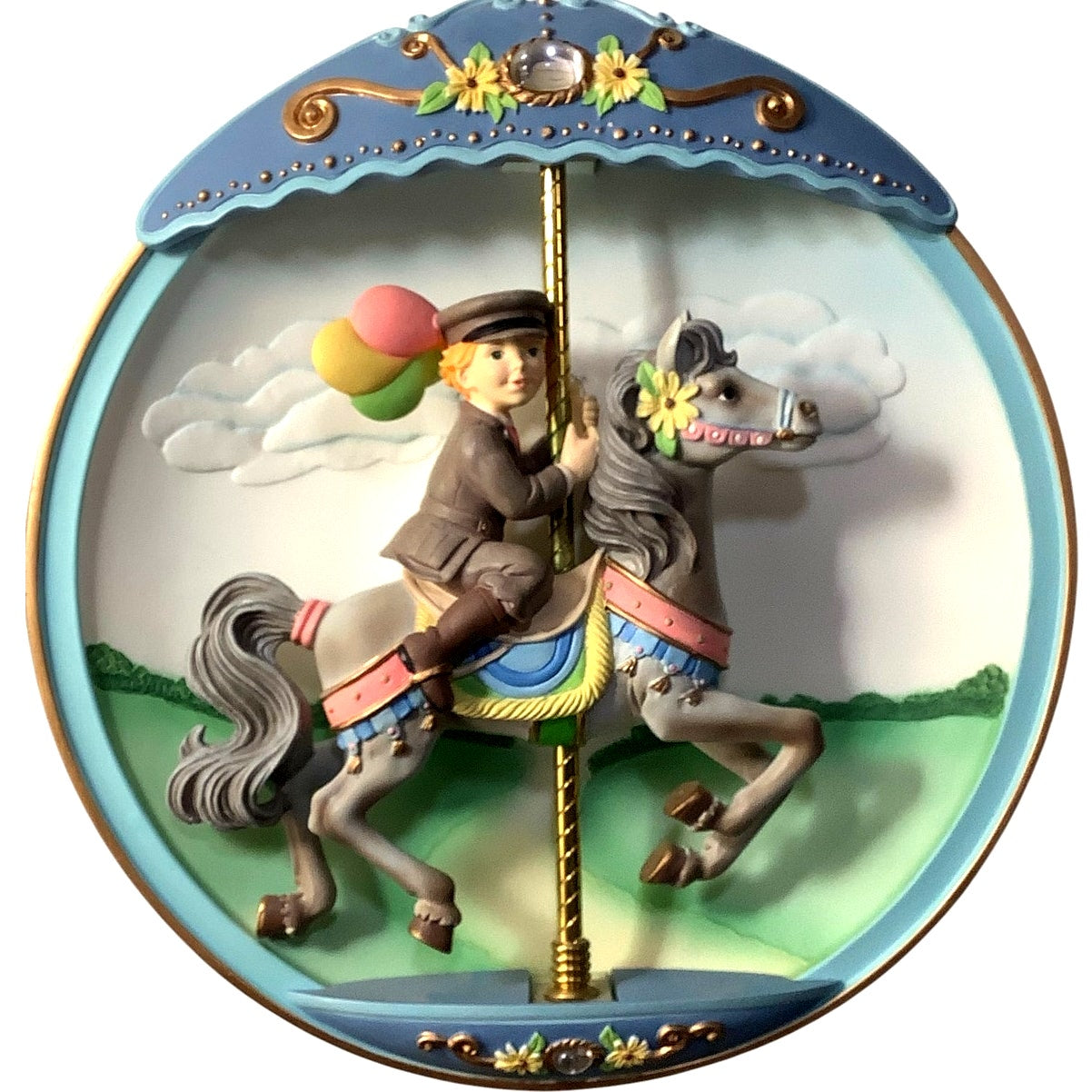 Carousel Daydreams "Big Hopes, Bright Dreams" 8" Plate, BradEx No. 84-810-176.6
