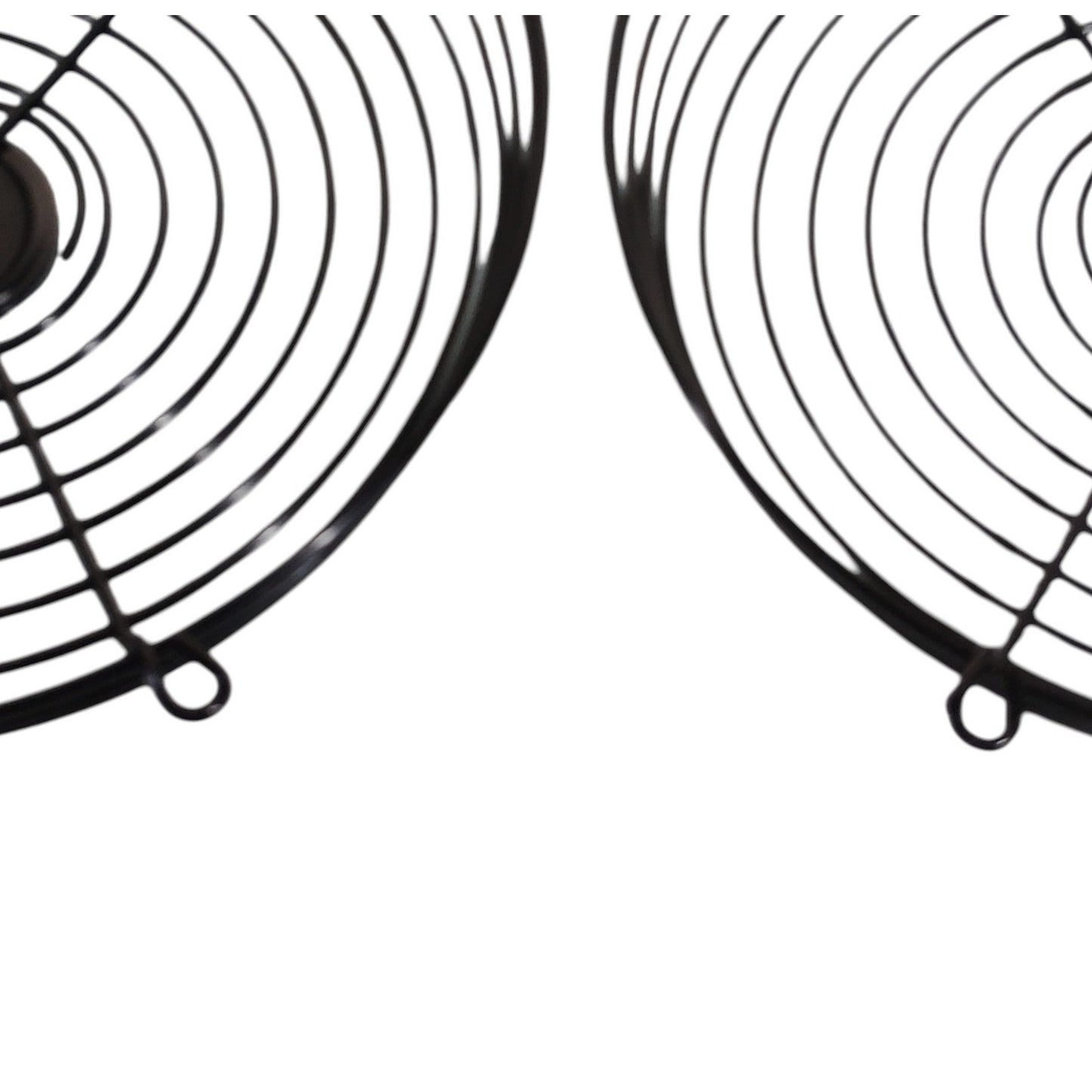 Evaporator Fan Guards – 2-PK, 11" Diameter – Black/Chrome Wire Grill for Walk-In Cooler or Freezer