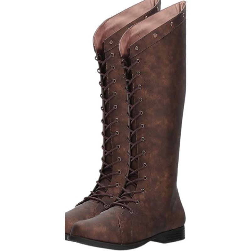 Ellie Shoes Women’s Knee High Boots – Brown, Size 7, Style 181-HUNTRESS, 1" Heel