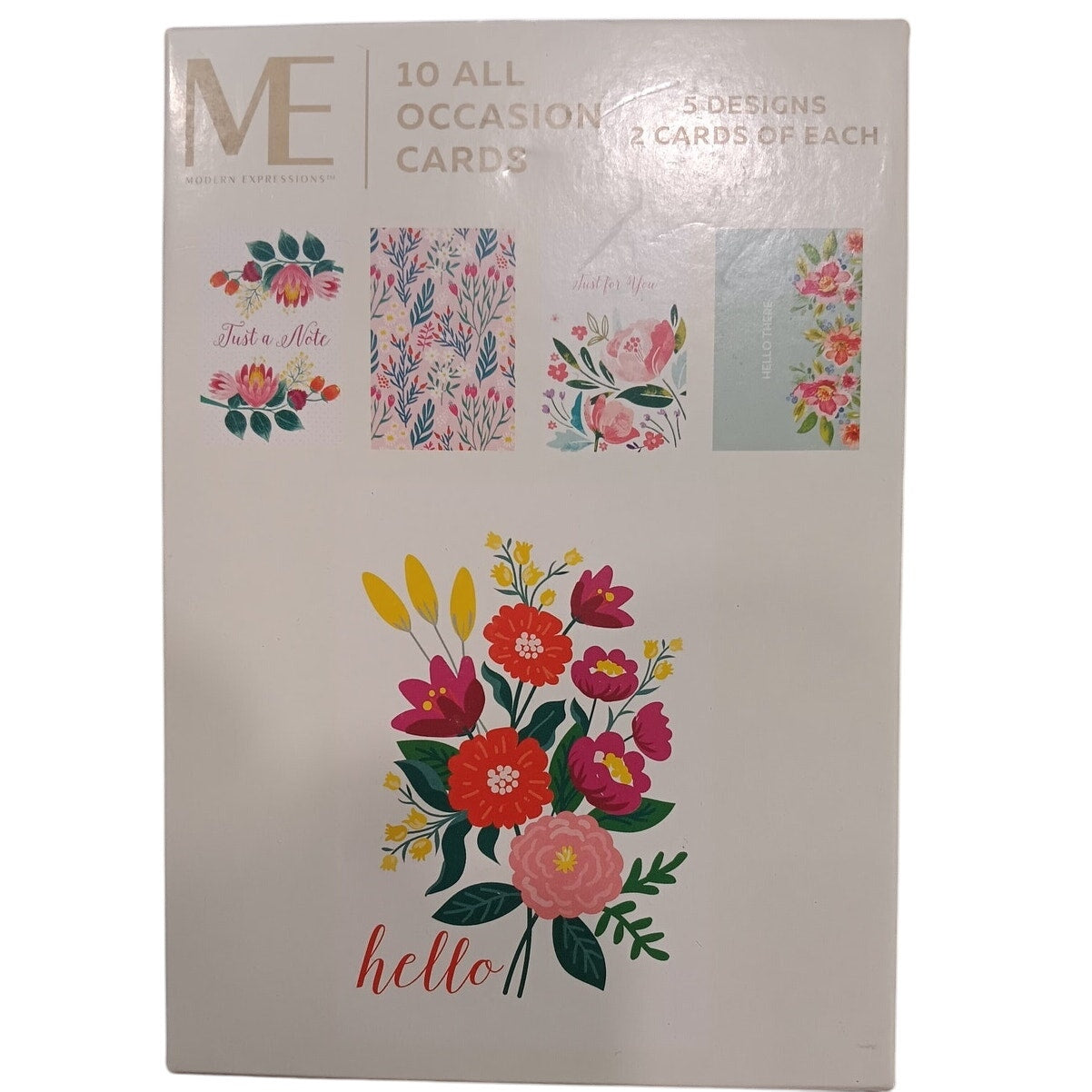 ME All Occasion Cards - 10-Pack - 5 Styles x 2 Each - 4"x6" - Soy Ink, PN 620447