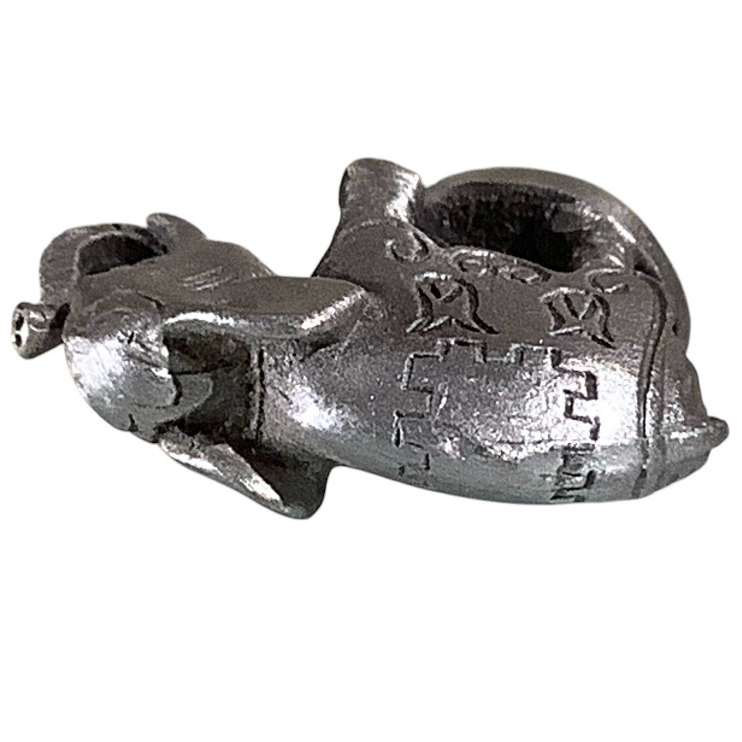 Miniature Pewter Russ Berrie Co. Circus Elephant Figurine 7/8"H x 1"L x 7/16"W