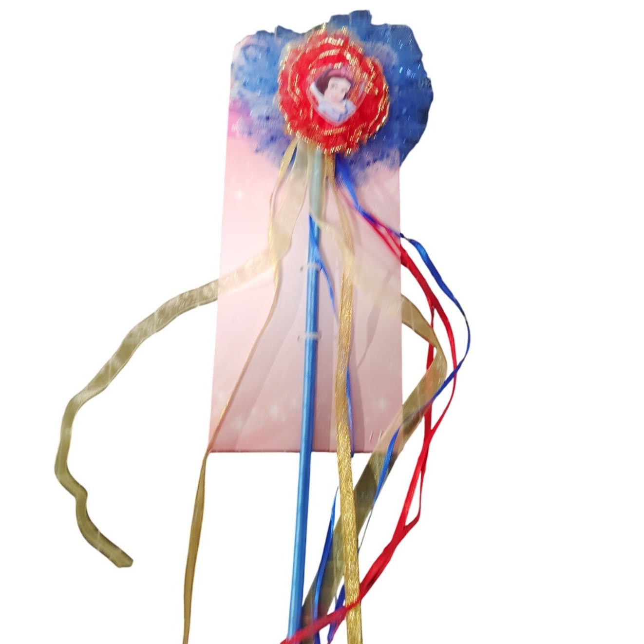 Snow White Princess Wand 17" Red Royal Blue Baguette Costume Accessory
