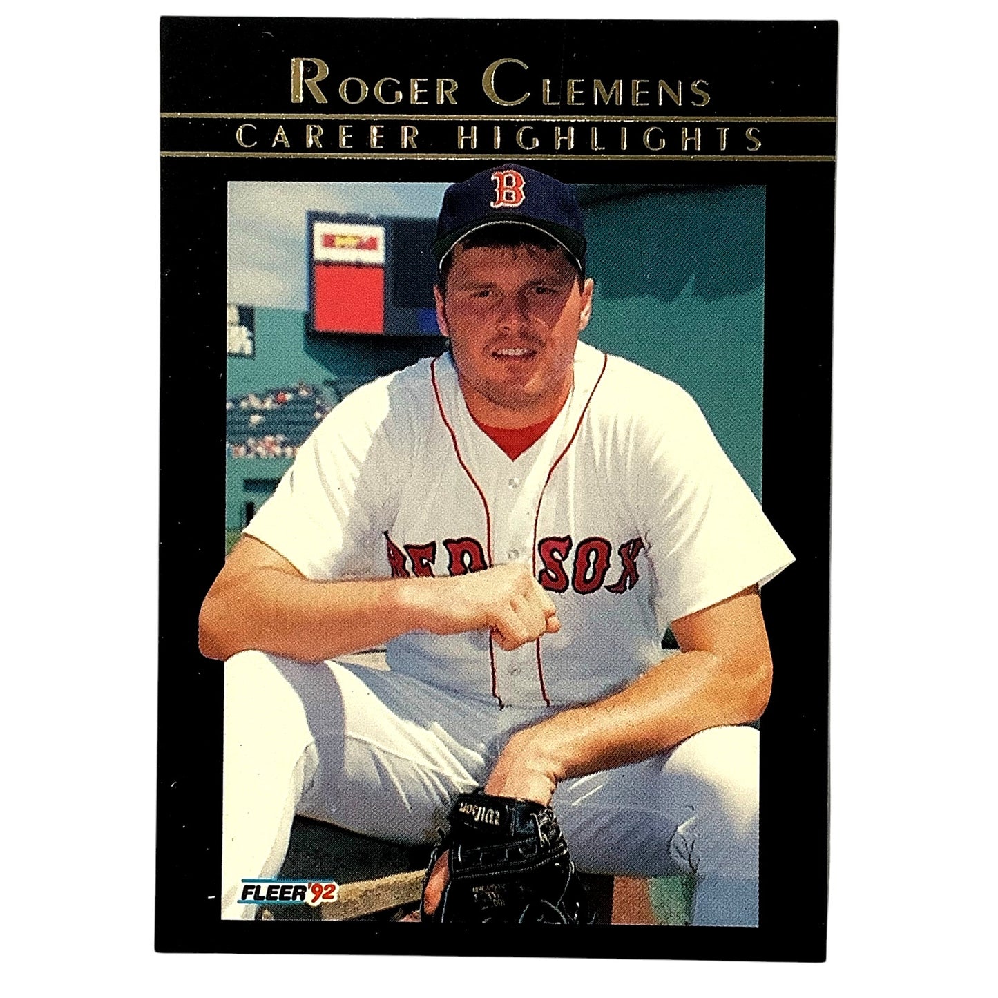 1992 Fleer, Roger Clemens Career Highlights Cards, Card #3, She Show, NM+