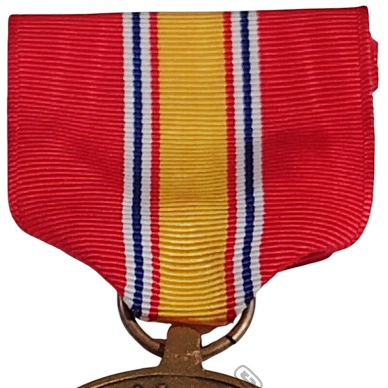 National Defense Service Medal w/ Pinback, 1-1/4"D Medal x 3"H Overall