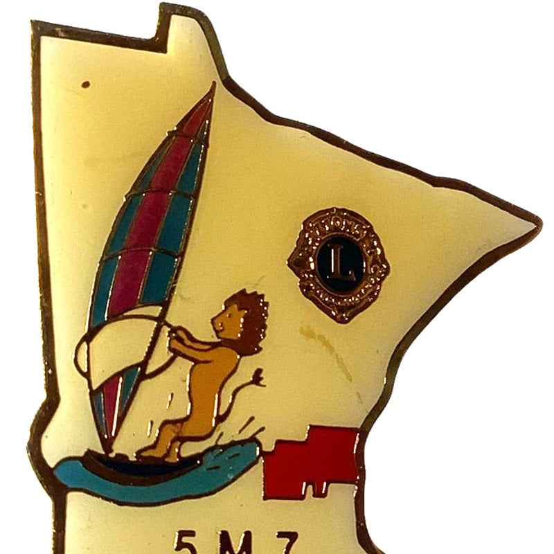 Vintage 1999 Lions Club Int. Sailing to San Diego Lapel Pin, District 5M7 MN