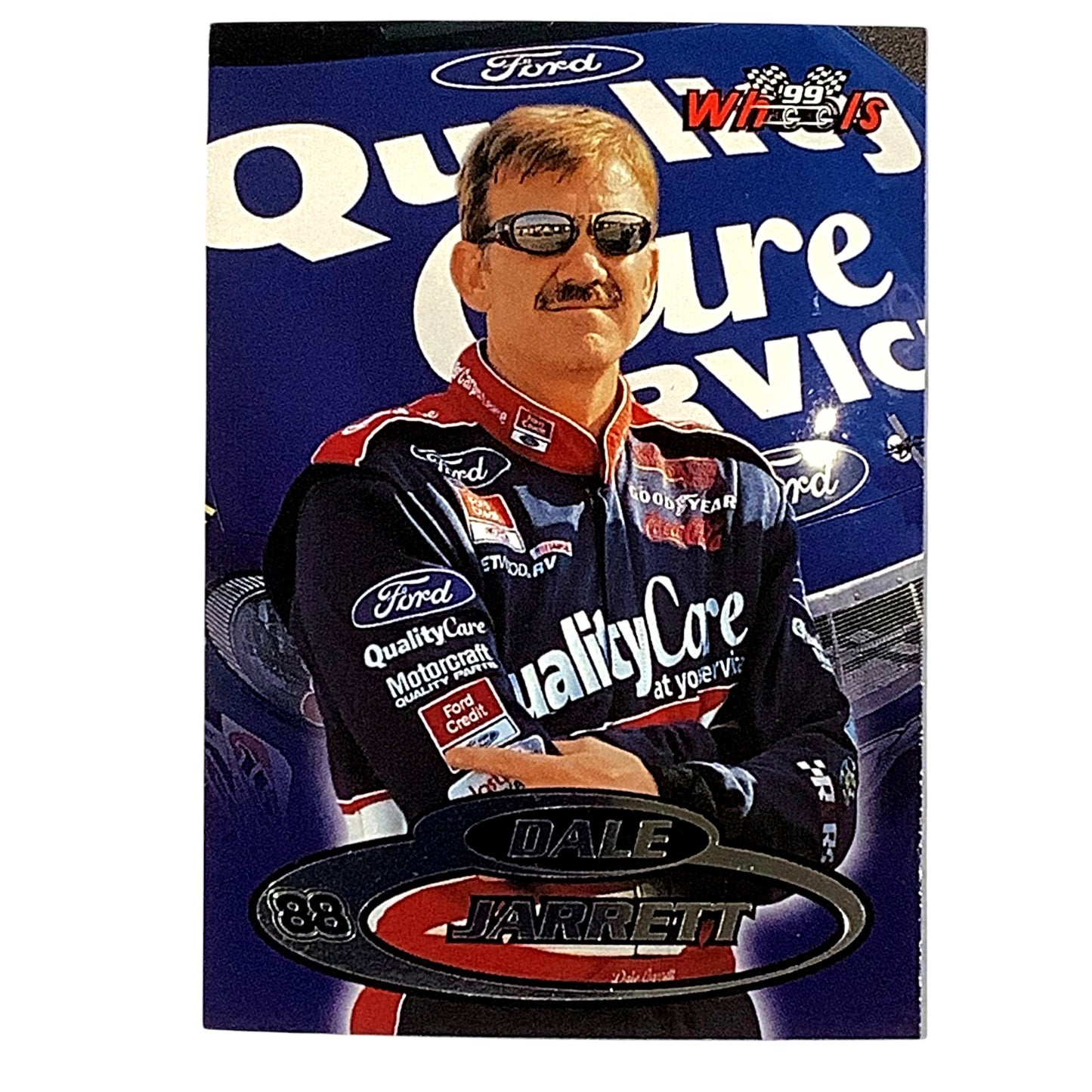 Dale Jarrett #88 Ford Quality Care, 1999 Wheels #80 NASCAR Winston Cup NM+