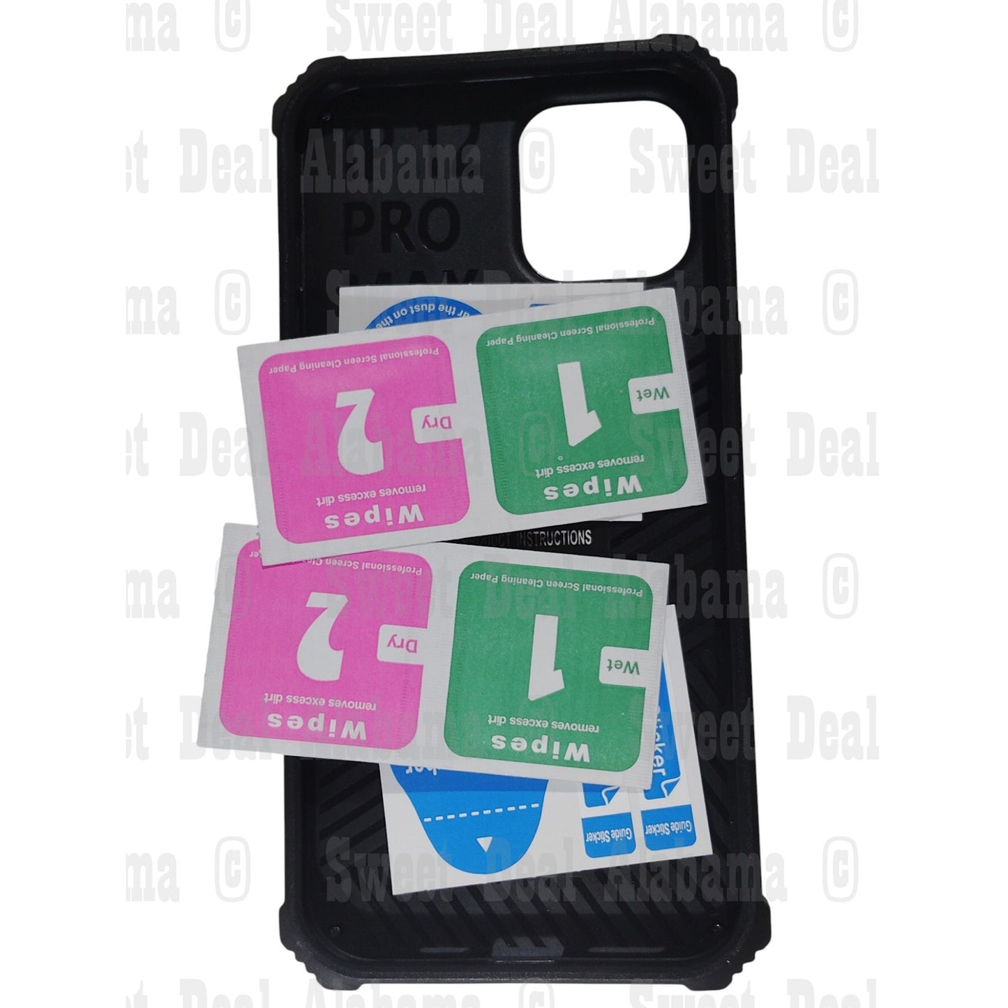 Kuerry Cellphone Case For iPhone 12 Pro Max (6.7"), w/ 2 Screen Protectors