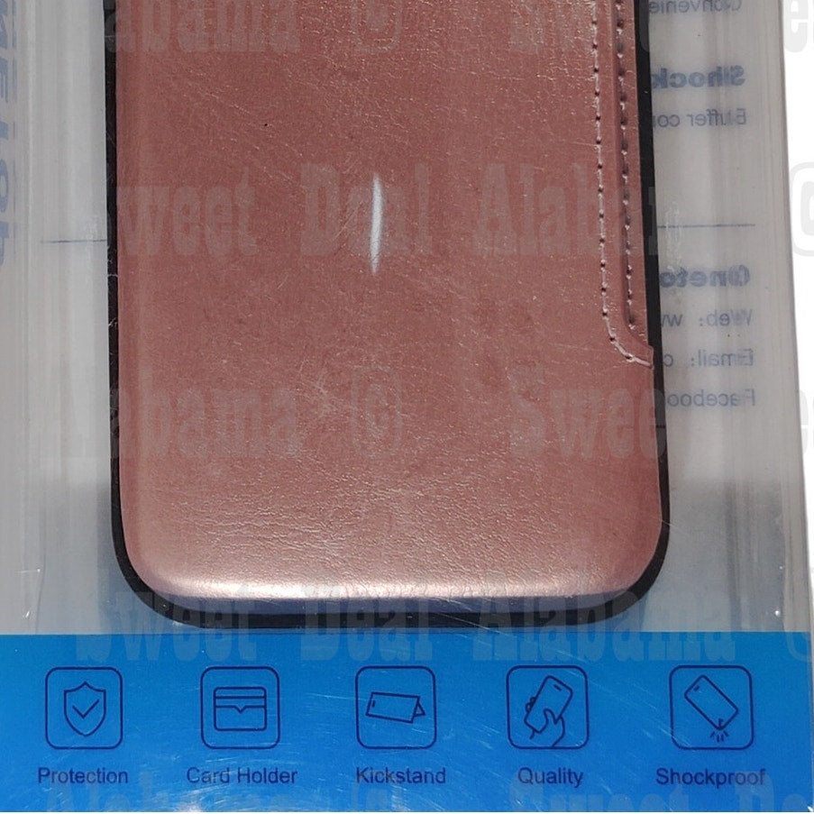 Onetop Cellphone/Credit Card Case For iPhone 12 Slim (5.4"), Rose