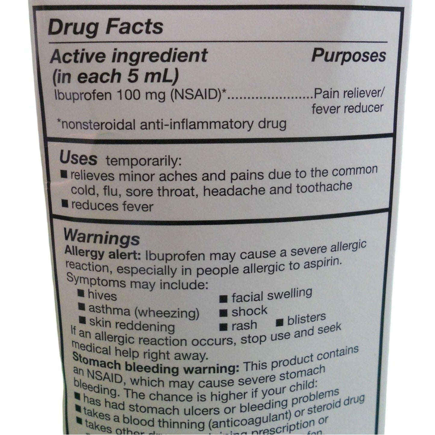 2-PK Equate Children's Ibuprofen Oral Suspension (NSAID), Berry Flavor, 4 fl oz