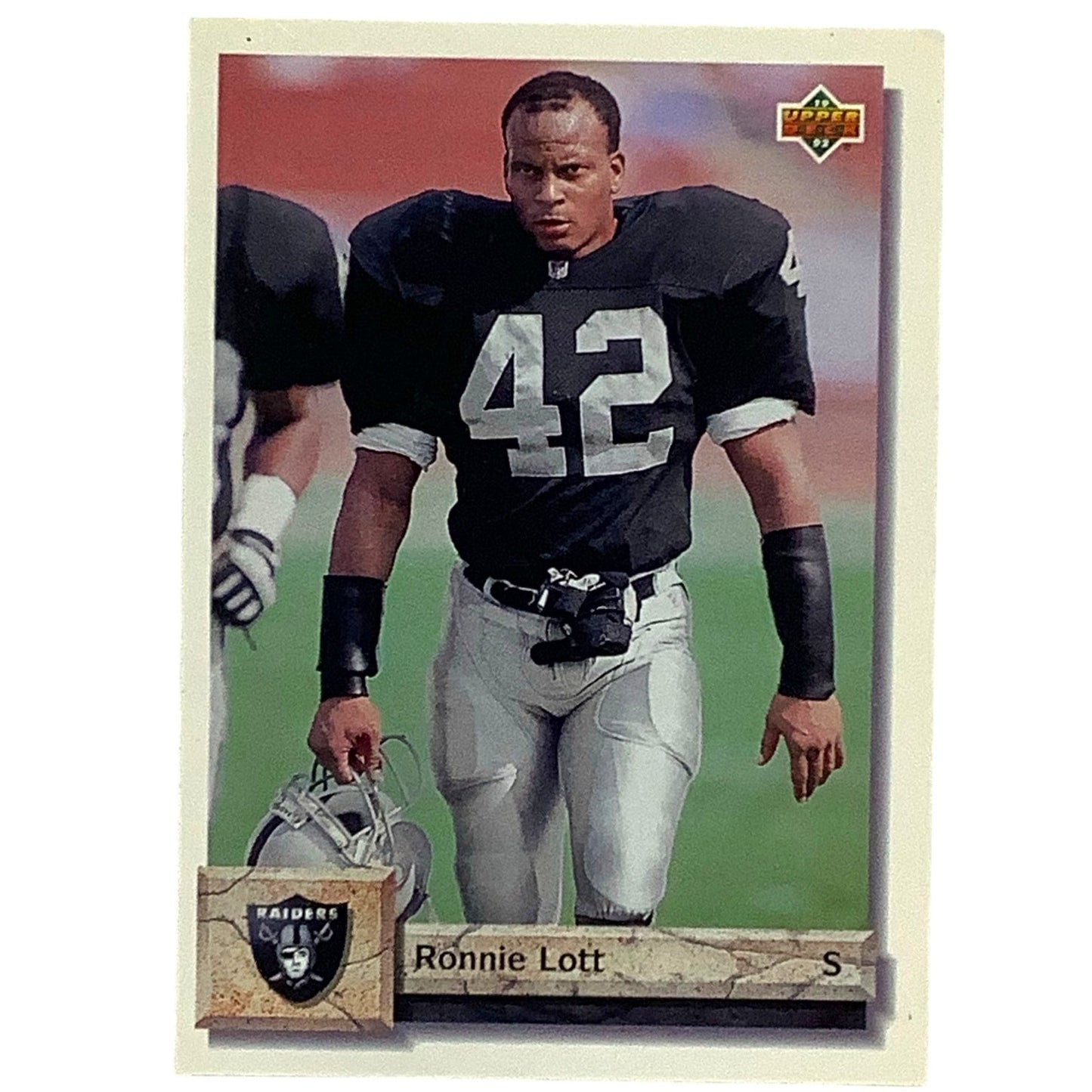 Ronnie Lott, Oakland Raiders, NFL 1992 Upper Deck Card 157, EX/NM