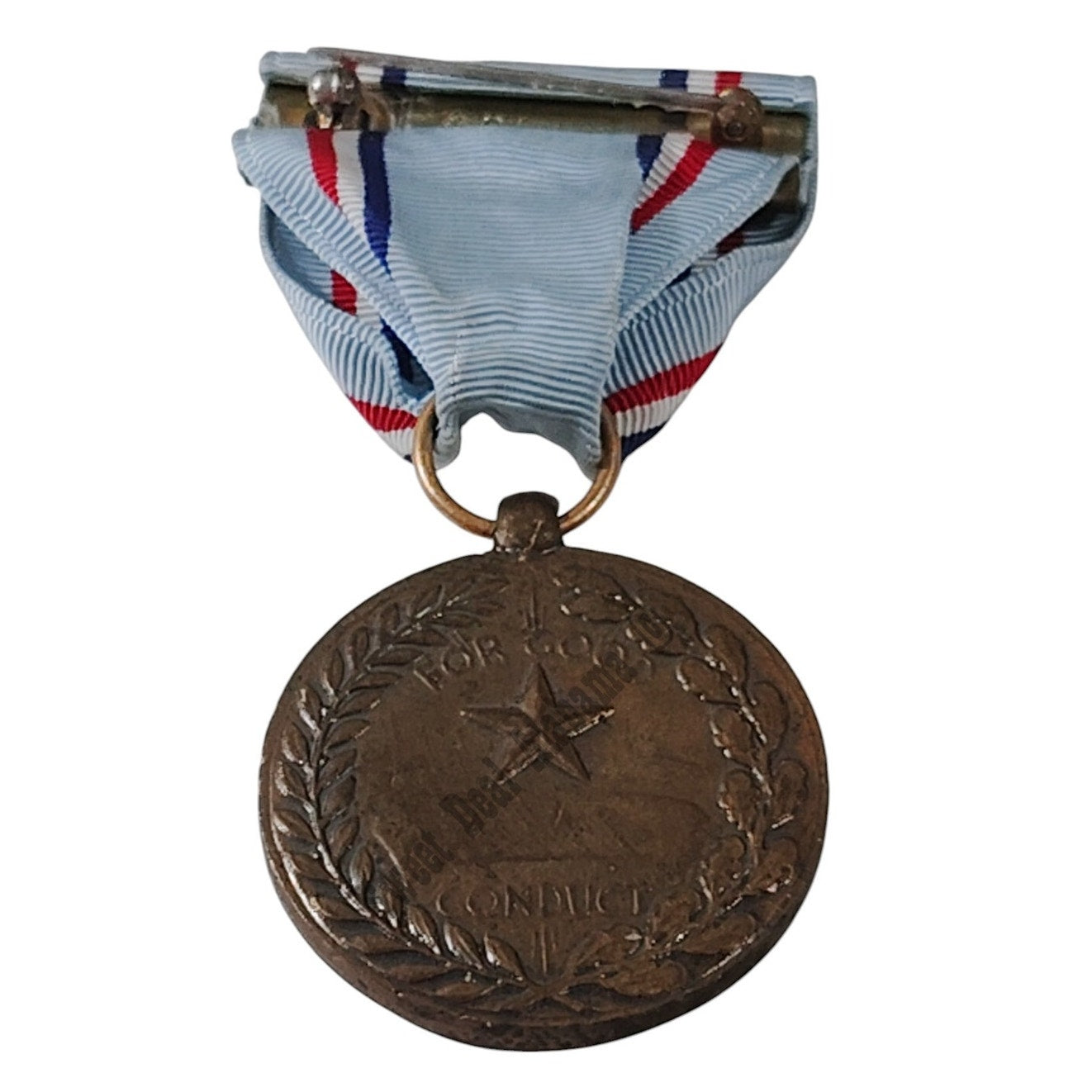 Air Force Good Conduct Medal Pinback, 1-1/4"D x 3"H Overall