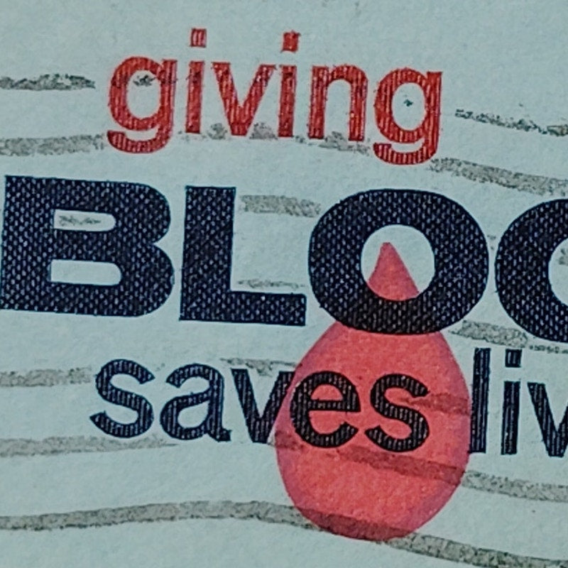 1971 US 6c Giving Blood Saves Lives Donor Stamp #1425 Used Cancelled Vintage