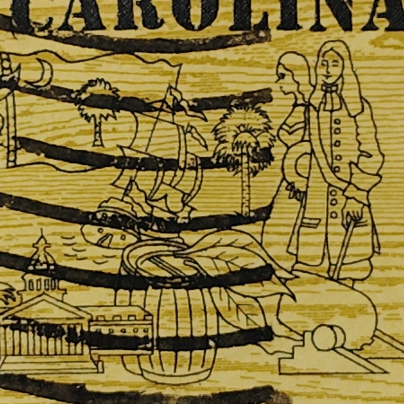 1970 US 6c South Carolina 300th Anniversary Stamp #1407 Used Cancelled