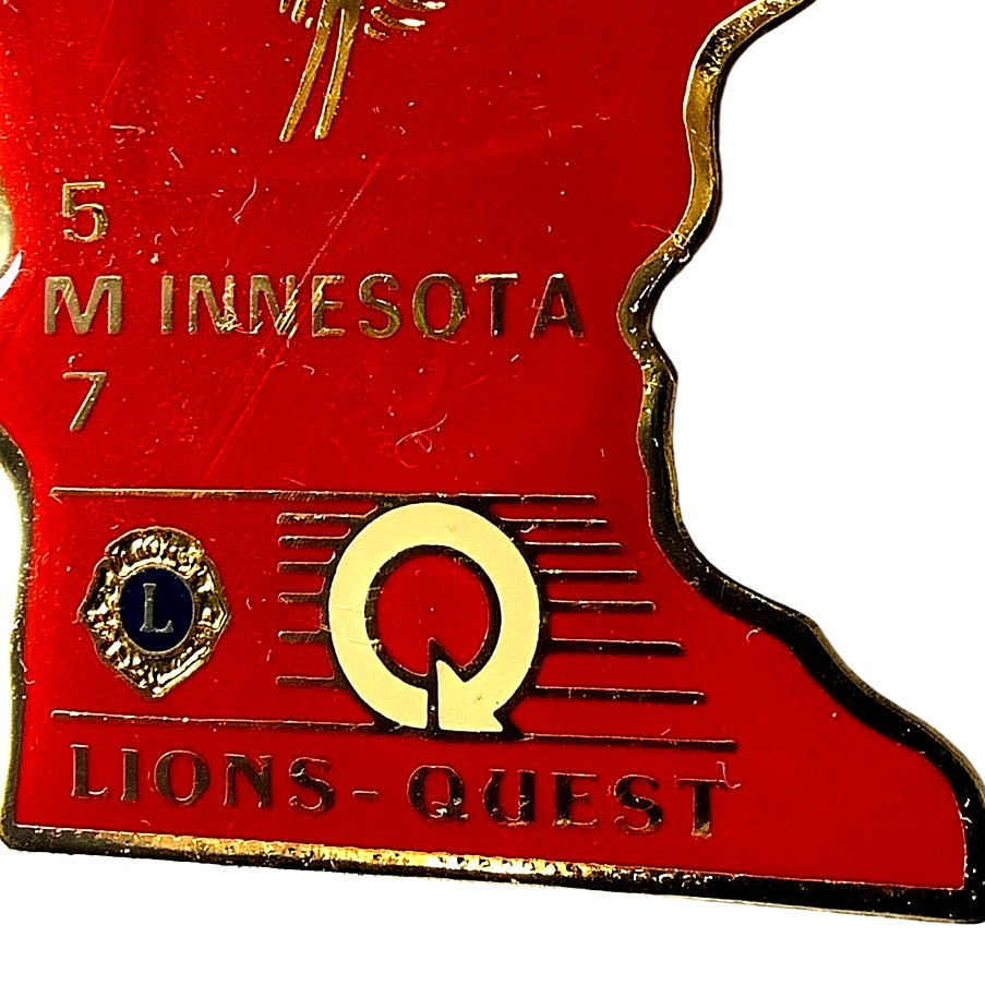 Vintage Lions Club International, Quest- Drug Awareness Lapel Pin, Minnesota 5M7