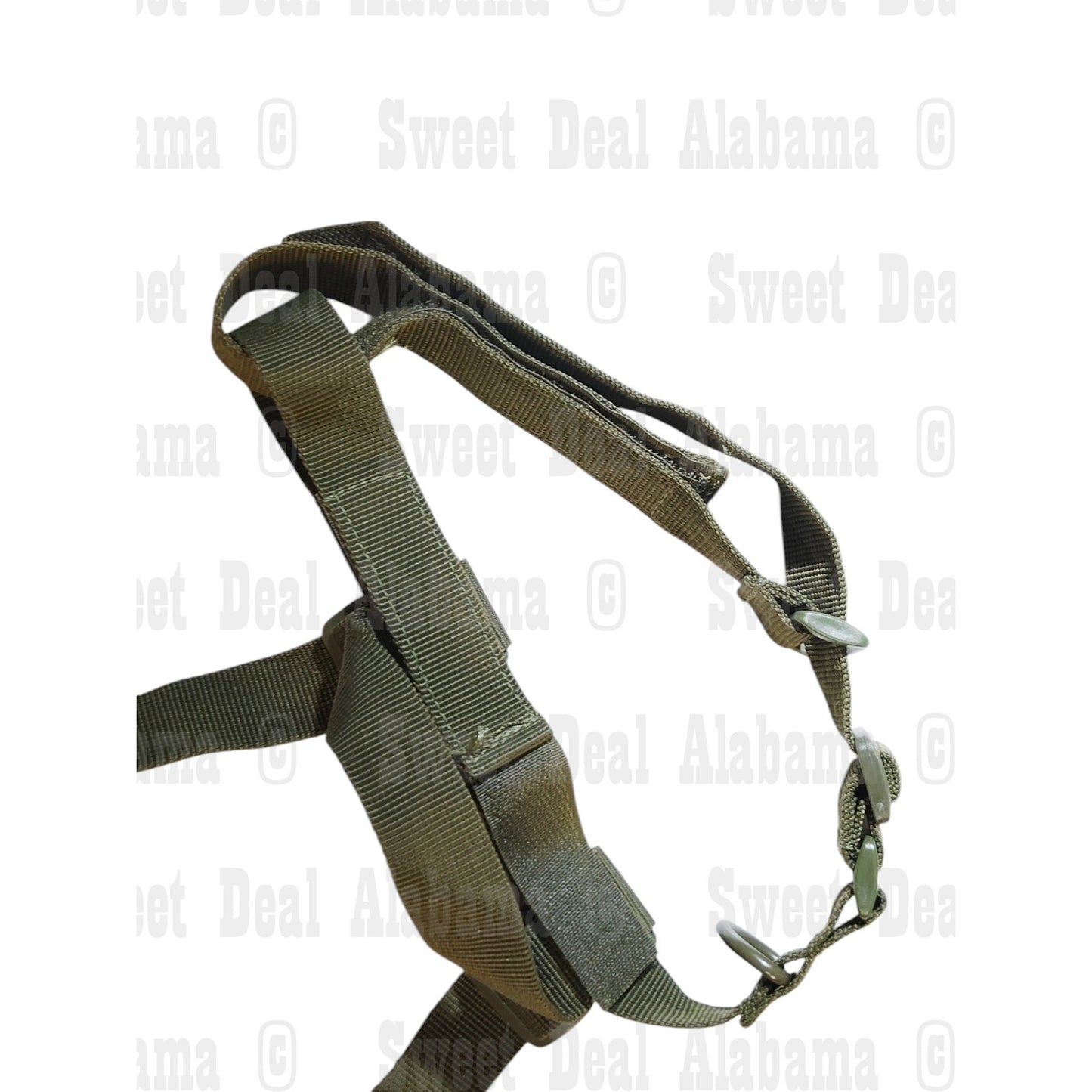 1" Olive Drab Webbing Strap w/ Buckles - Adjustable Utility or Gear Use