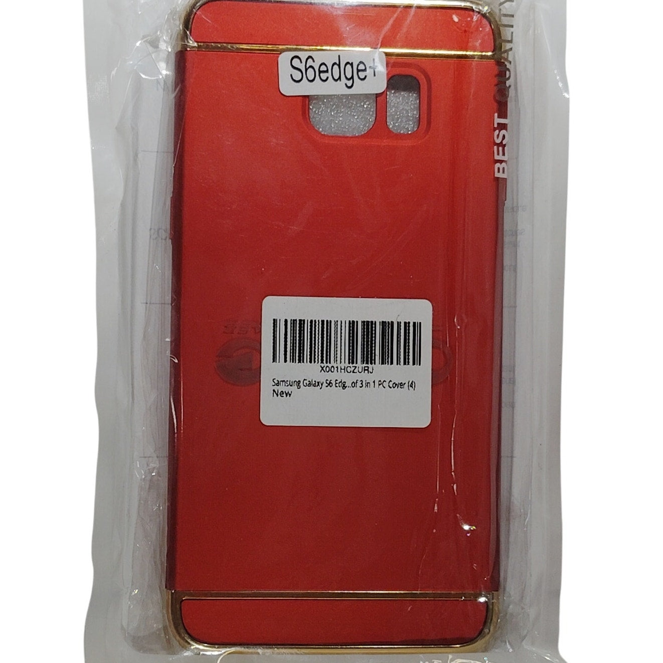 Red Hard Case for Samsung Galaxy S6 Edge Shockproof Scratch Resistant Ultra Slim Shell Bumper