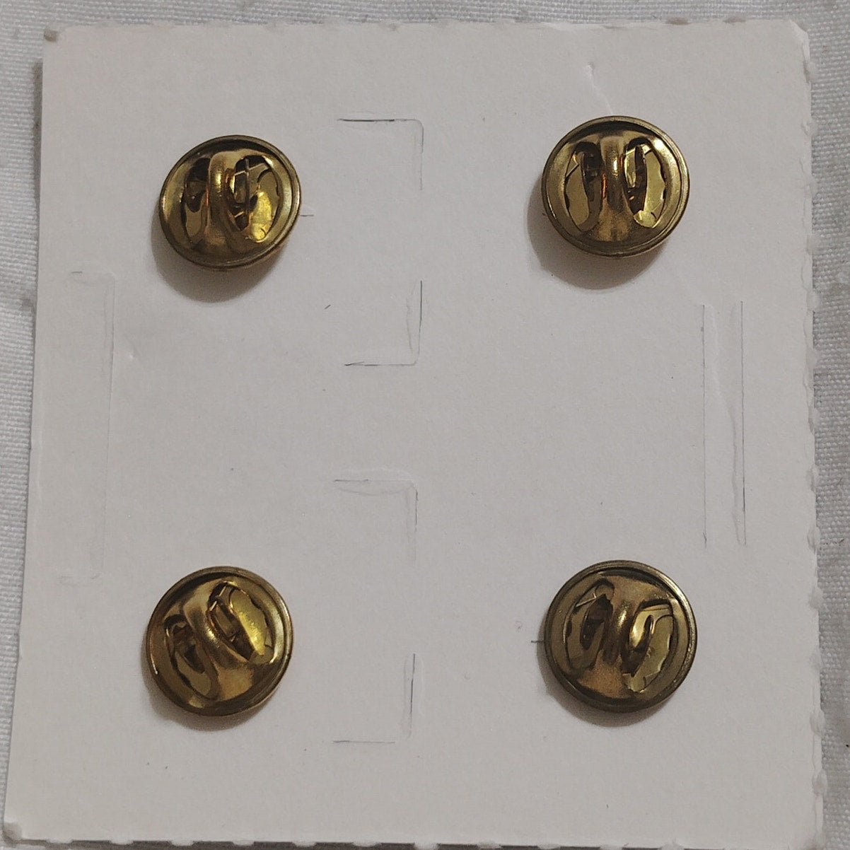 Army ROTC 1LT Rank Collar Device Pins – Double Disc – Silver – Clutch Back, 1 Pr