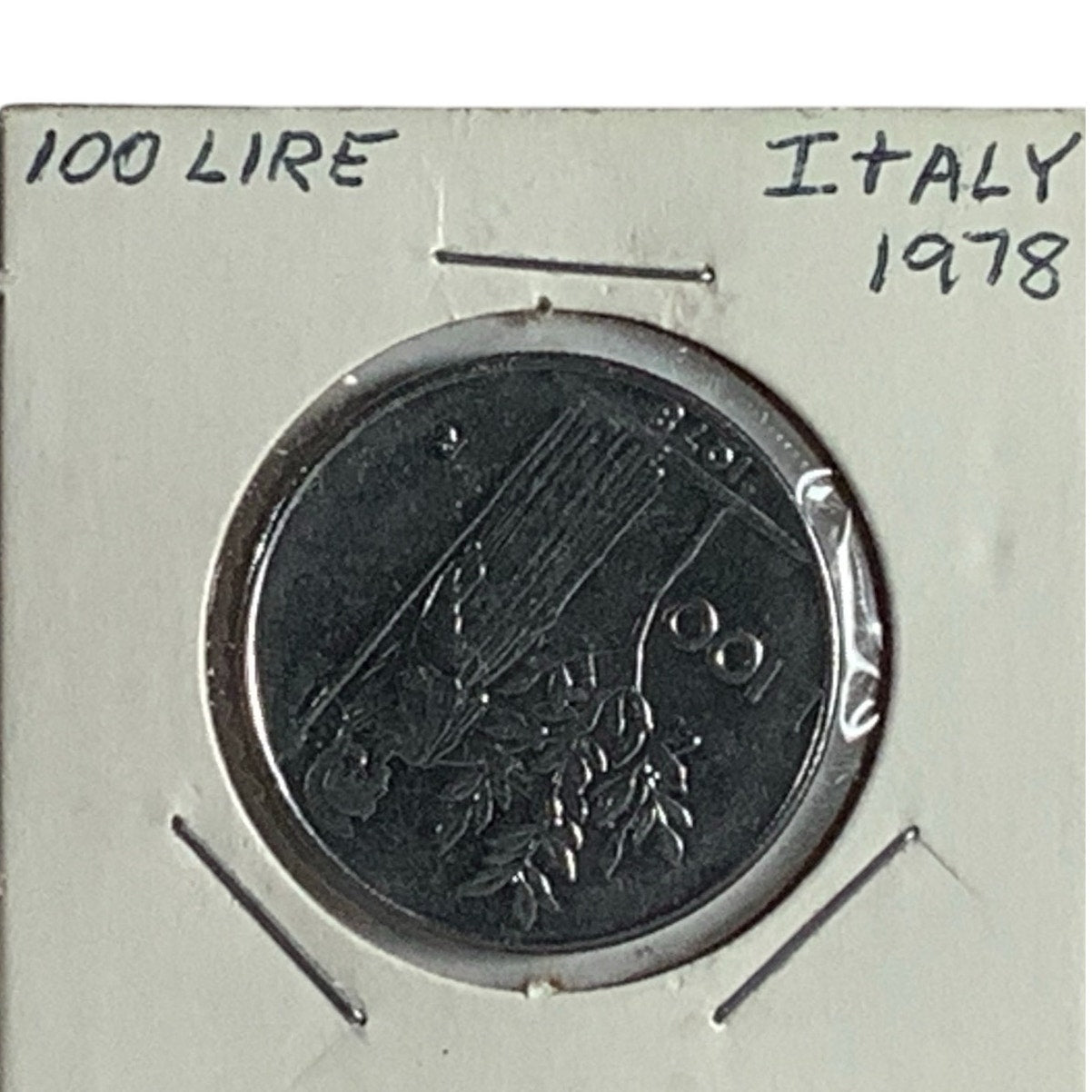 Italy 100 Lire, 1978, Laureate Head of a Woman, Reverse: Goddess Minerva