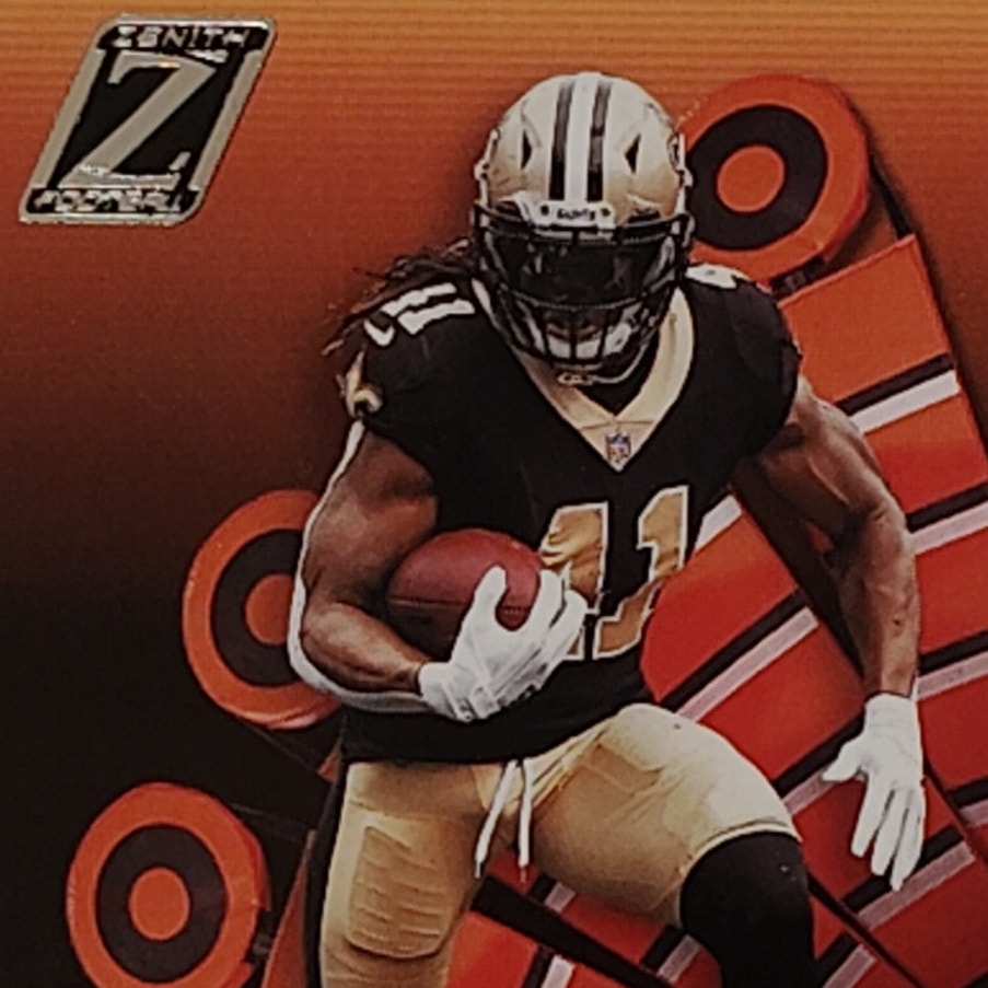 Alvin Kamara, New Orleans Saints, NFL 2022 Panini-Zenith Card 72, EX/NM