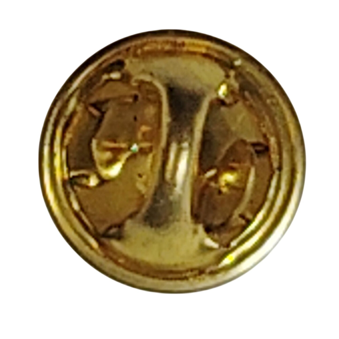 Mini Distinguished Flying Cross Ribbon Pin 11/16" × 1/8" Gold Trim - Novelty Pin
