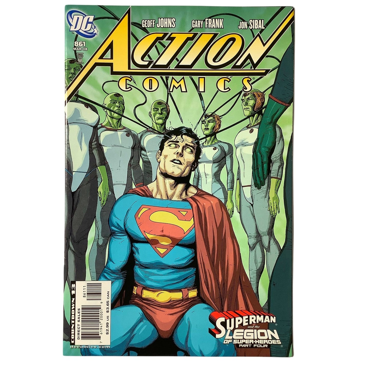DC, Action Comics #861, Superman and Legion of..., Part 4/6, Mar 2008, NM 9.4