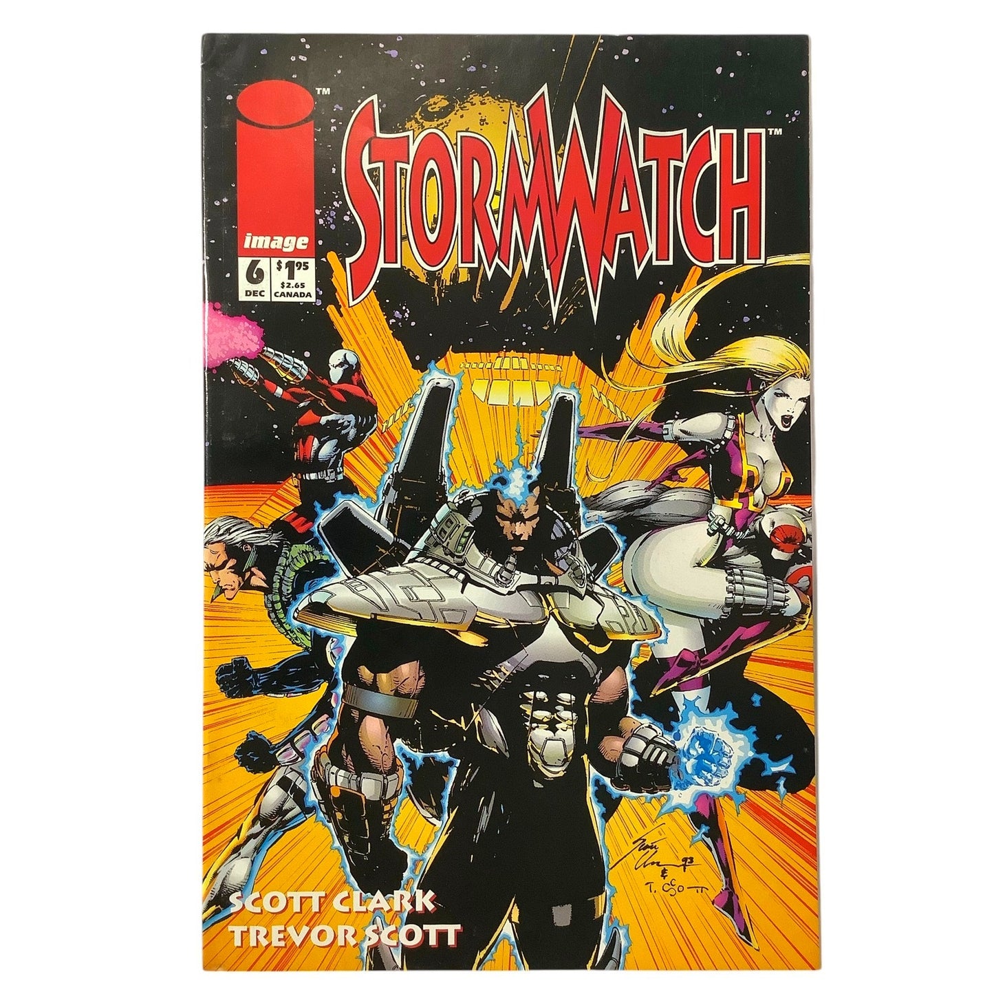 Stormwatch #6, Dec 1993, NM 9.4, Image Comics, Art: Scott Clark and Trevor Scott