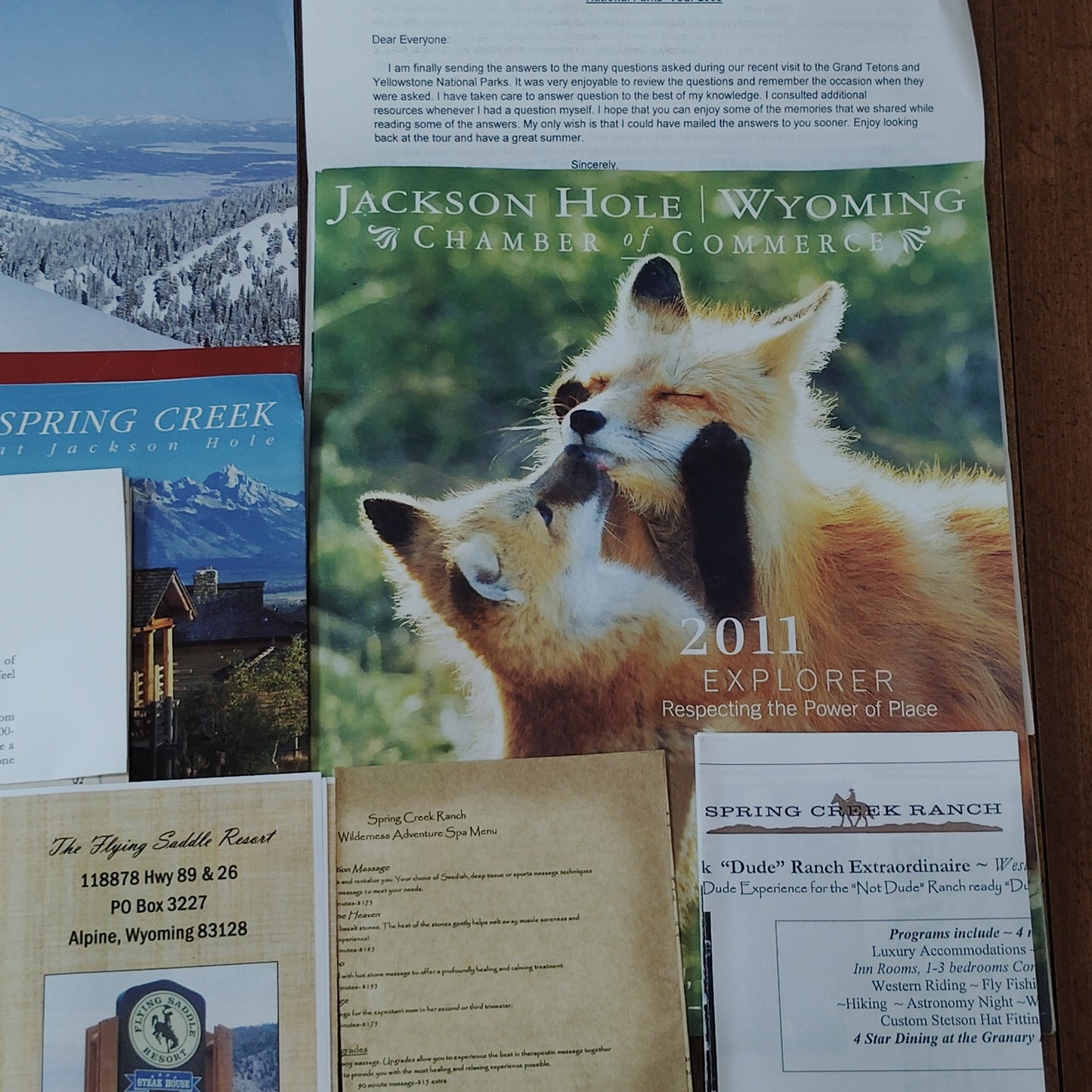 2011 Jackson Hole WY Explorer Vacation Planner Ephemera Collection Brochures
