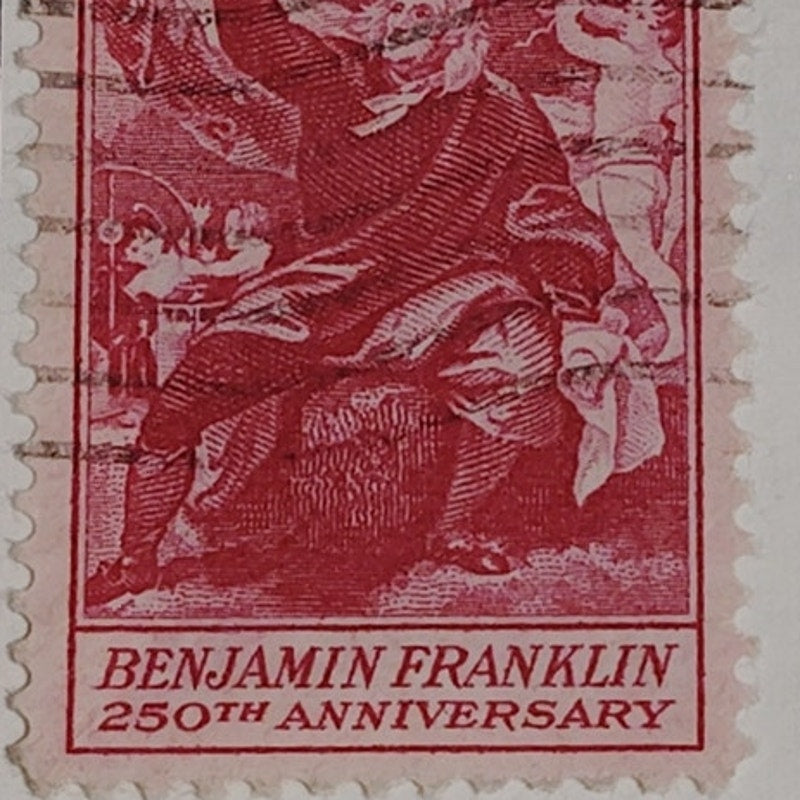 1956 3¢ Benjamin Franklin 250th Anniversary Stamp – Scott #1073
