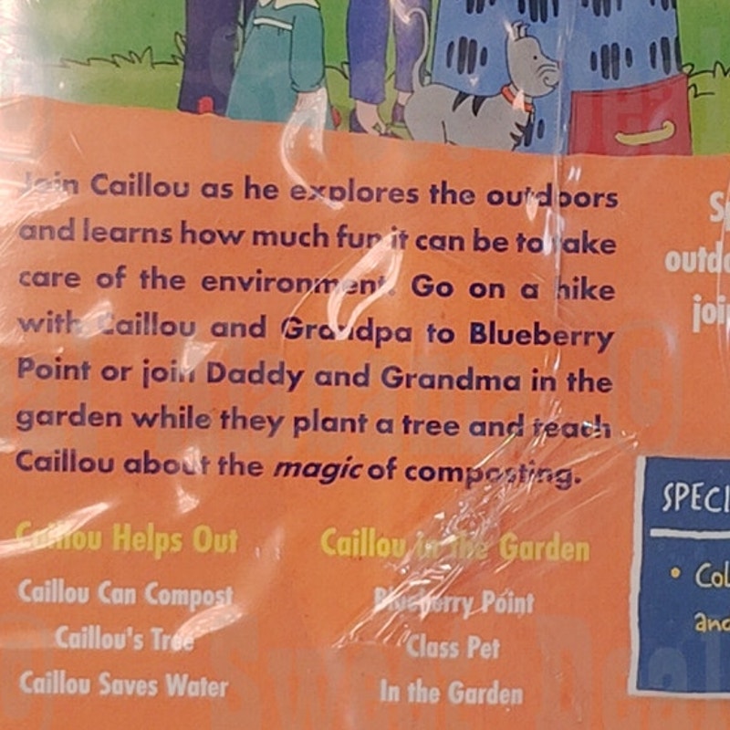 Caillou: Caillou's Garden Adventures & Puzzle (2012 DVD) Family, PBS Kids